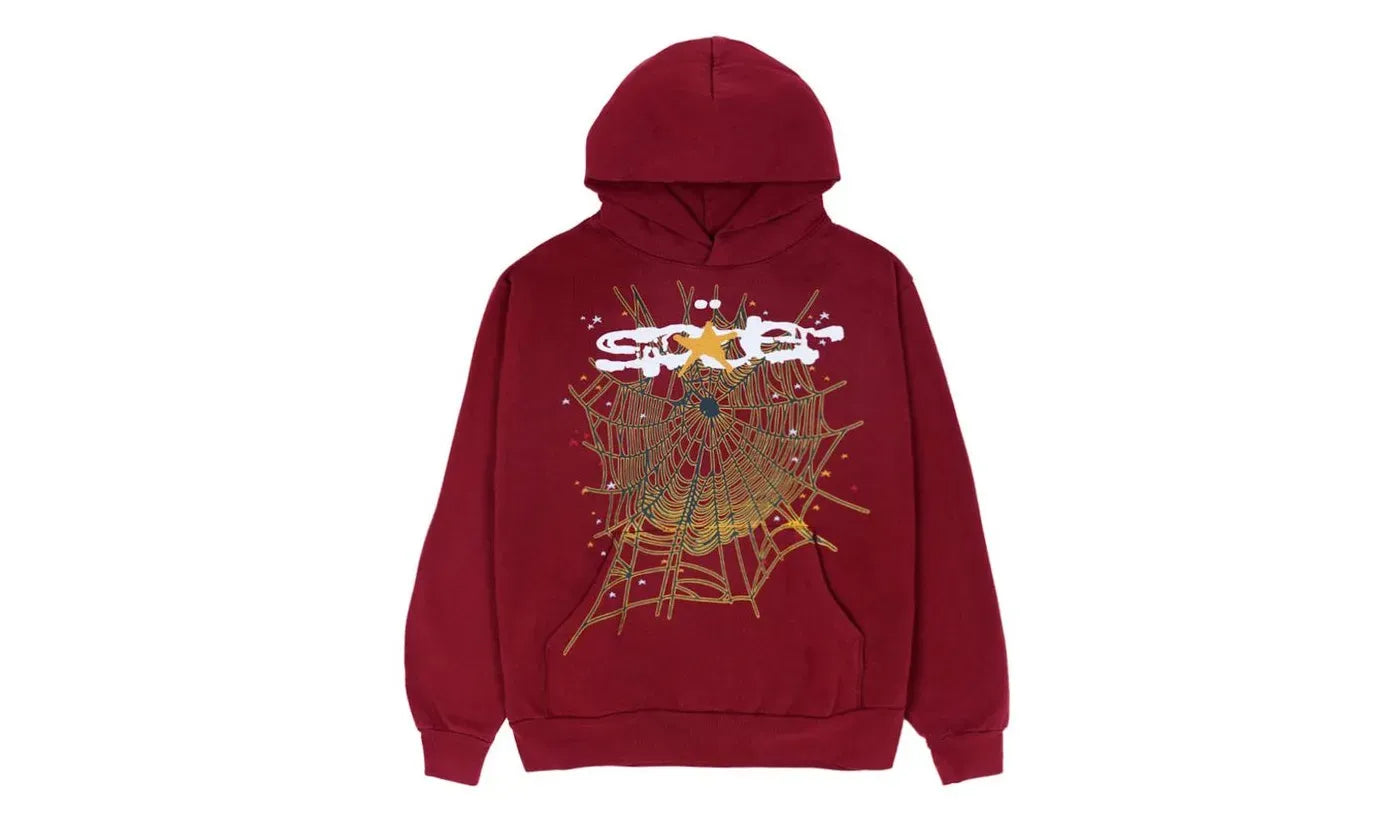 Sp5der Logo Hoodie Maroon (SP5D-SPLOHMXX-MULTI - APLUG.PL – APLUG PL
