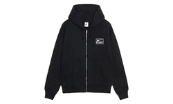 Stussy x Nike Stone Washed Fleece Zip Hoodie (FW25) Black