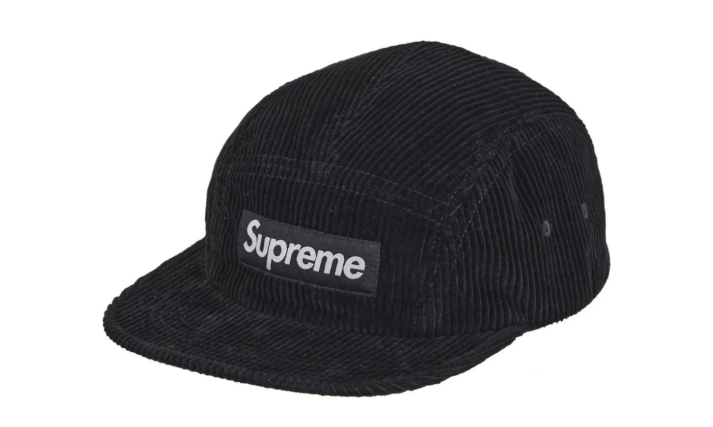 帽子 Supreme Corduroy Camp Cap black 24FW Supreme Corduroy Camp Cap (FW24) Black - Aplug – APLUG PL