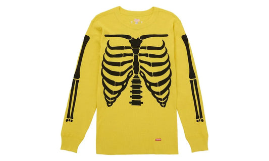 Supreme Hanes Bones Thermal Crew FW25 Yellow