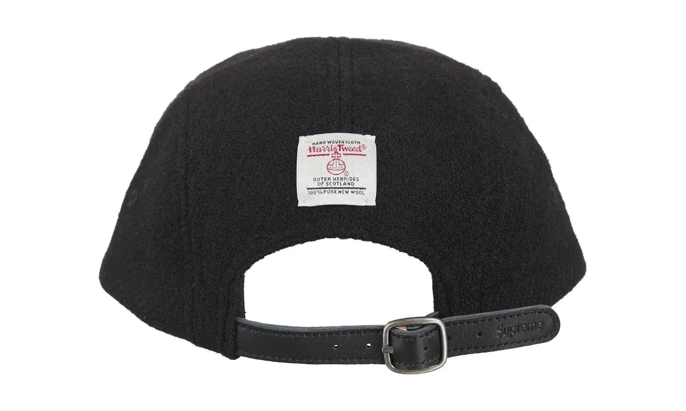 Supreme Harris Tweed Camp Cap Black
