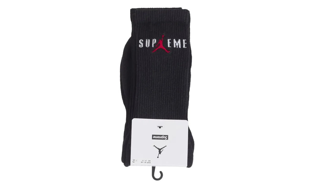 Supreme Jordan Crew Socks Black