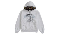 Supreme MM6 Maison Margiela Zip Up Hooded Sweatshirt Ash Grey