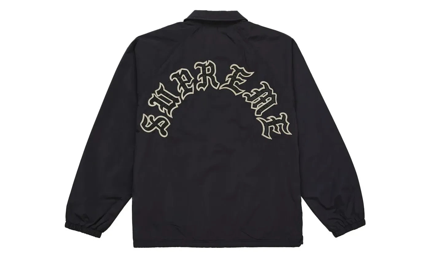 Supreme Old English Arc Coaches Jacket Black - Aplug – APLUG PL