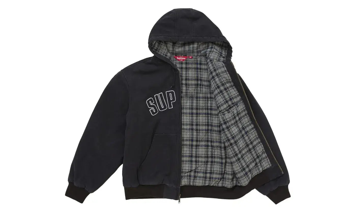 Supreme Reflective Arc Hooded Work Jacket Black