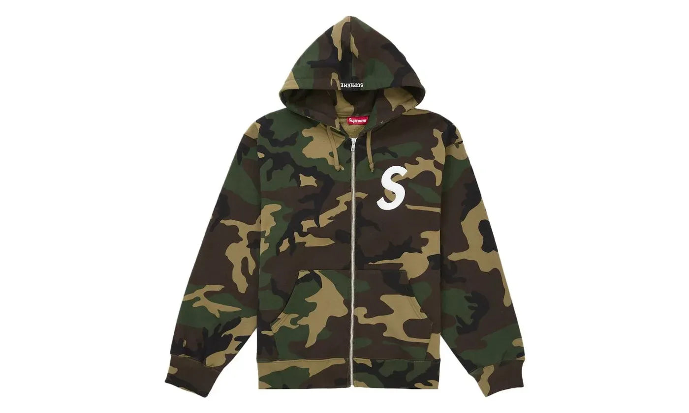 トップス supreme Small Box Zip Up Hooded Camo S Supreme Small Box Zip Up Hooded Sweatshirt (FW24) - $158