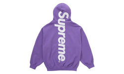 Supreme Satin Appliqué Hooded Sweatshirt (FW25) Violet
