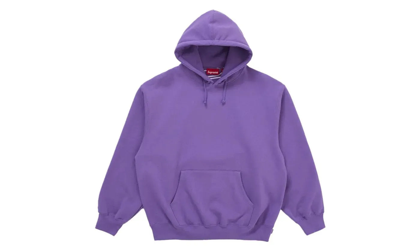 Supreme Satin Appliqué Hooded Sweatshirt (FW25) Violet