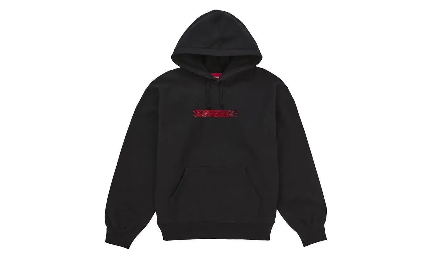 Supreme Swarovski Motion Logo Hooded Sweatshirt Black (SUPR Supreme Swarovski Motion Logo Hooded Sweatshirt Black (SUPR