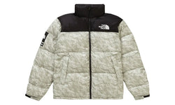 Supreme The North Face Paper Print Nuptse Jacket Paper Print