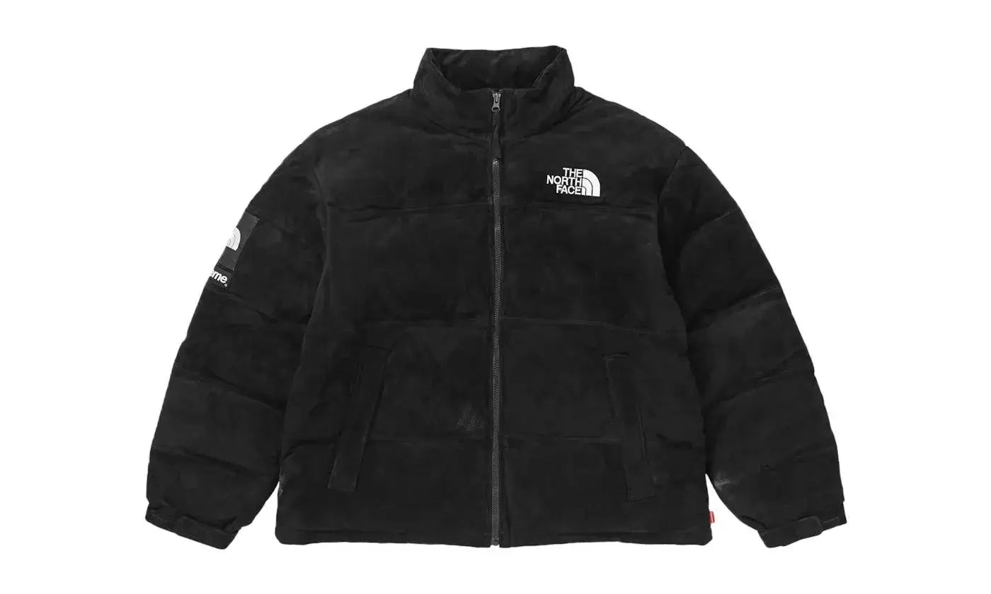 Supreme The North Face Suede Nuptse Jacket Black