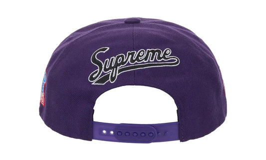 Supreme World Famous S Logo 6-Panel Hat Purple - supreme-world-famous-s-logo-6-panel-hat-purple