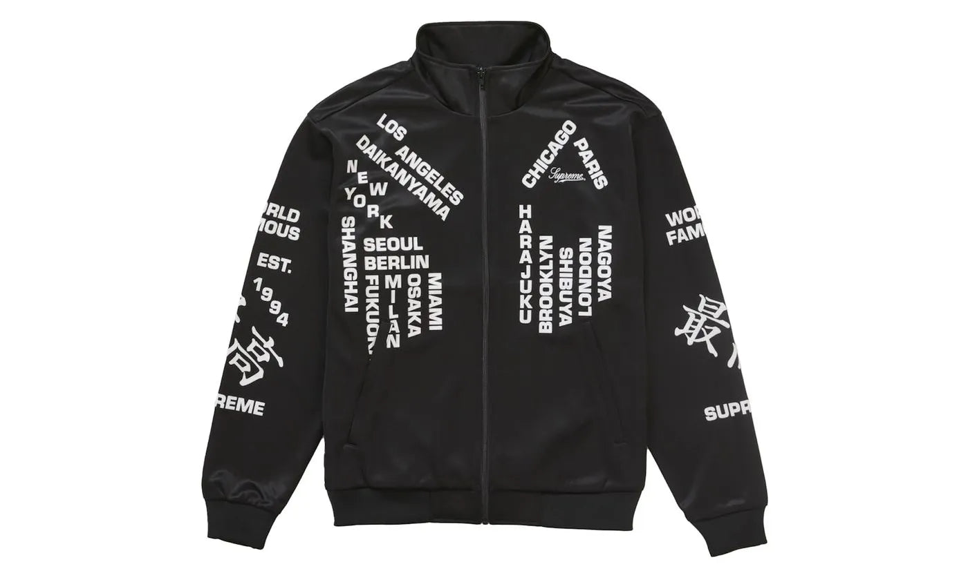 Supreme Worldwide Tricot Track Jacket Black - SUPR-SWTTJB-BLACK