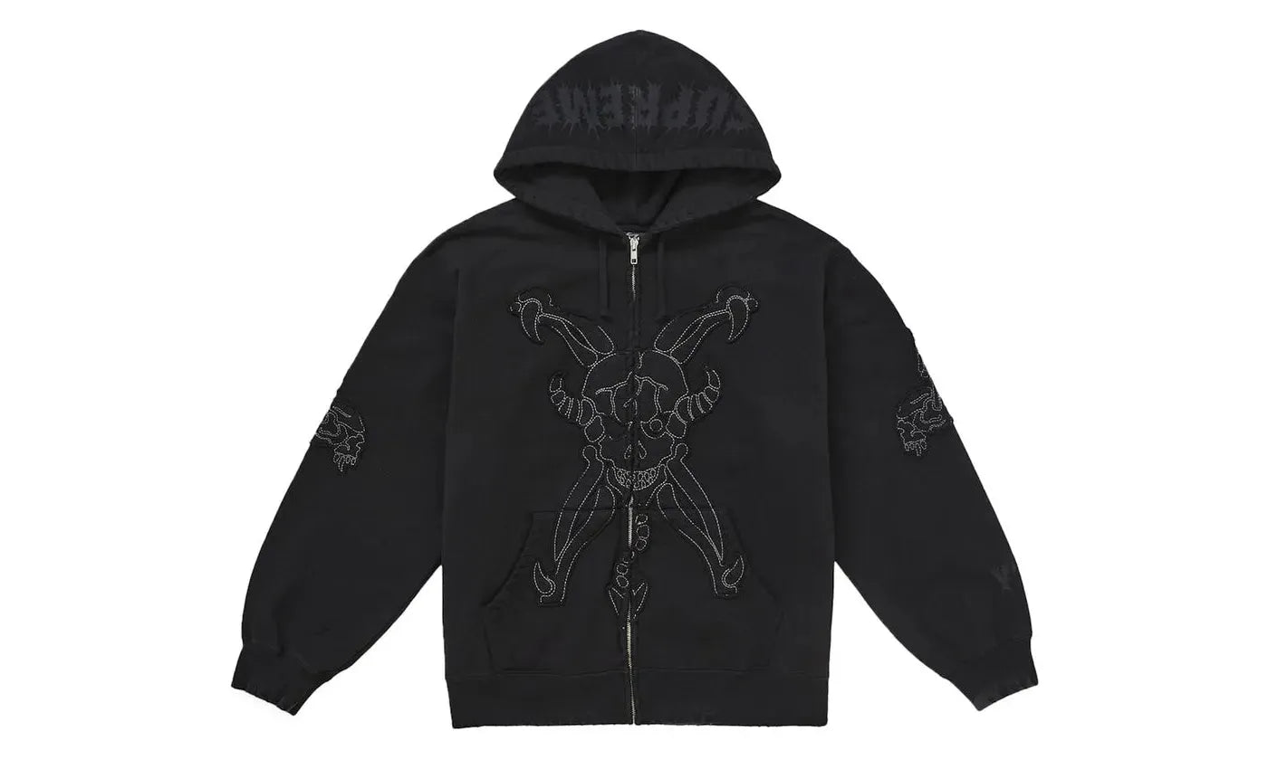 Supreme Y's by Yohji Yamamoto Zip Up Hooded Sweatshirt Black