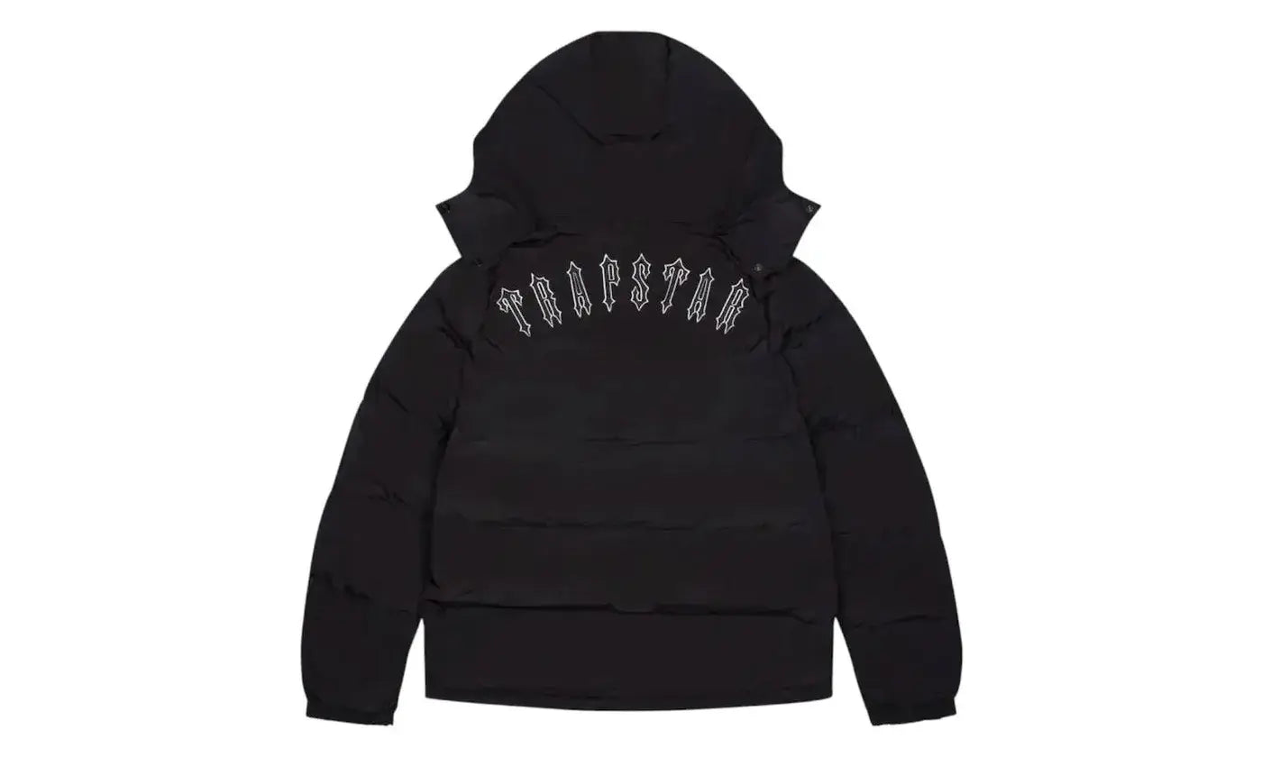 Trapstar Irongate Detachable Hooded Puffer Jacket Black