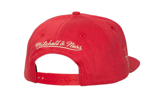 Travis Scott x Mitchell & Ness Northeastern Huskies Snapback Hat Red