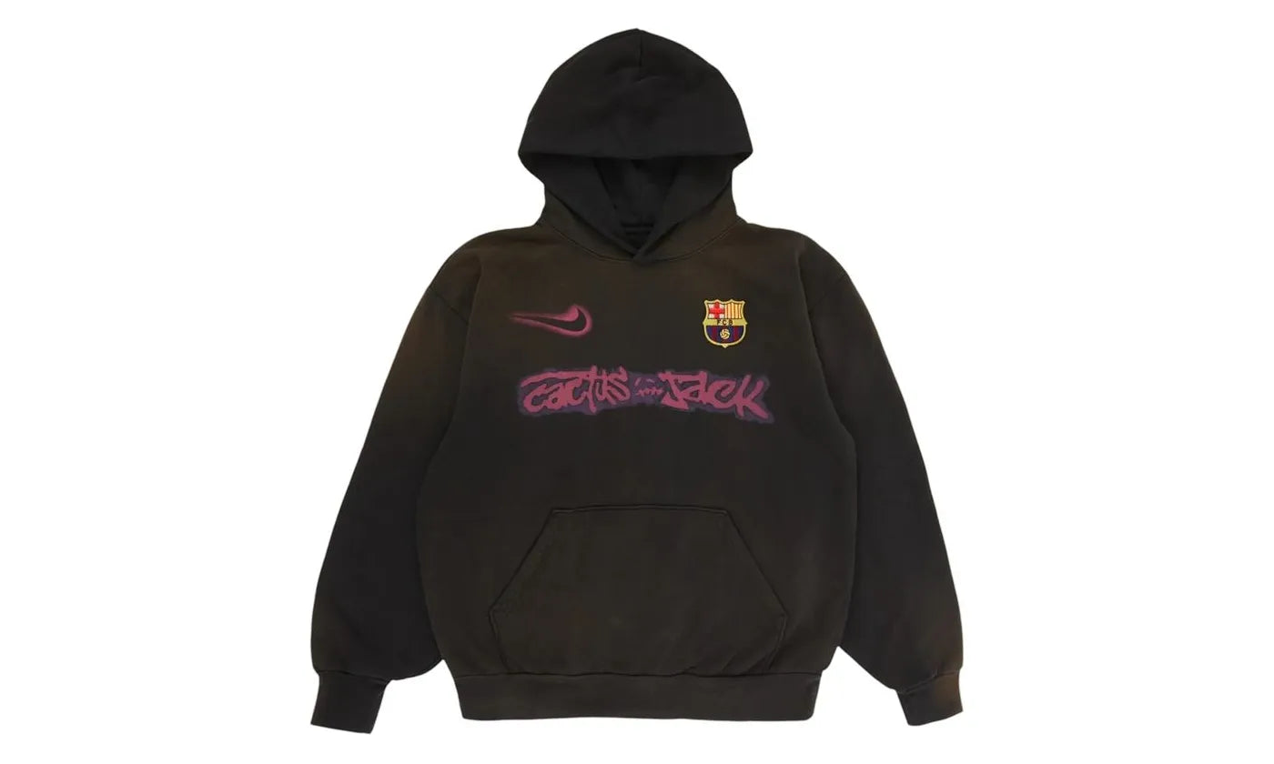 Travis Scott x Nike x FC Barcelona Spray Logo Hoodie Black - TS-TSXNXF-MULTI