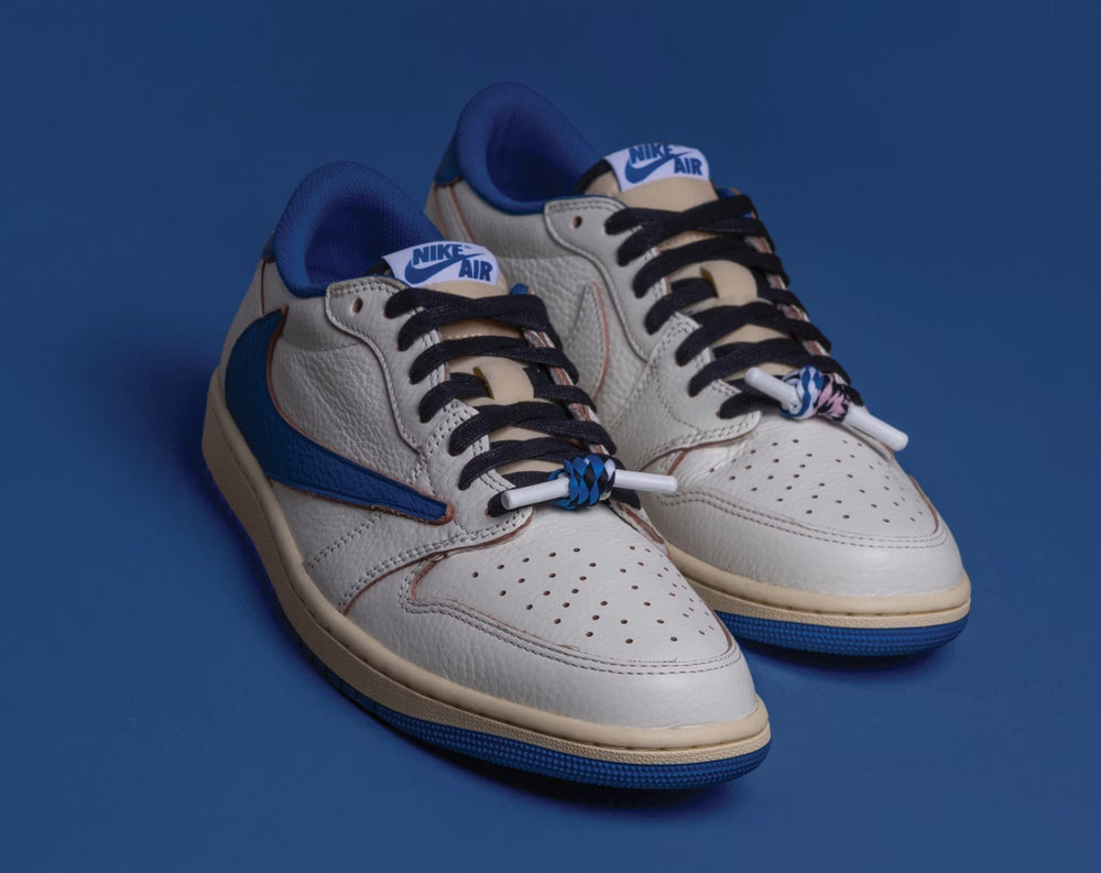 Travis Scott x Fragment Design Air Jordan 1 Low "Sail"