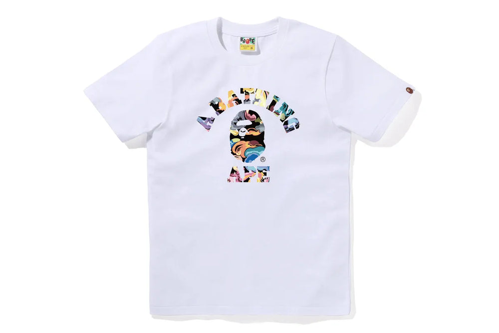 BAPE BAPE Art Camo College Tee White