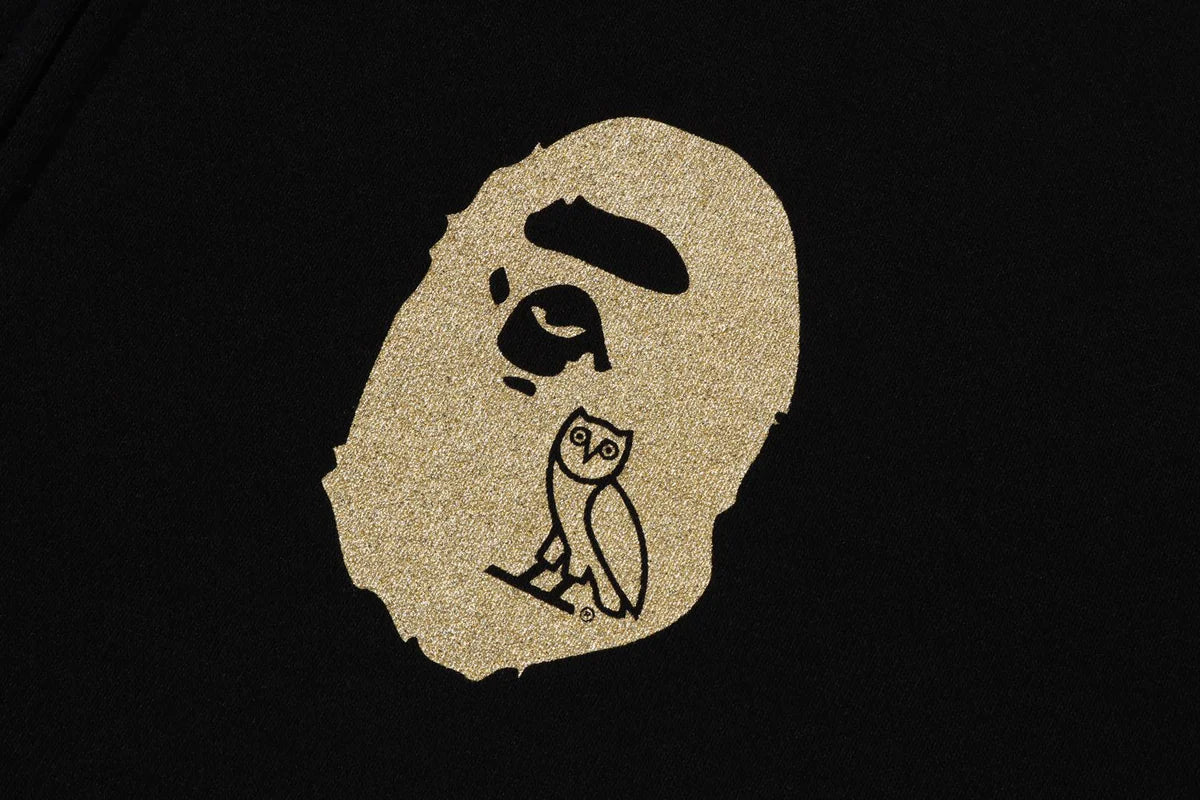 BAPE x OVO Shark Full Zip Hoodie Black