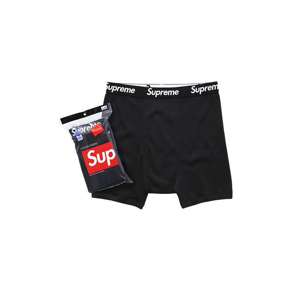 Supreme Hanes Boxer Briefs Black