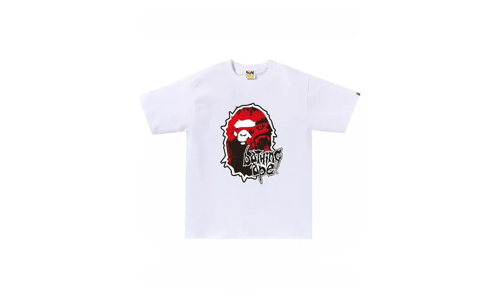 BAPE Mad Ape Head Tee White