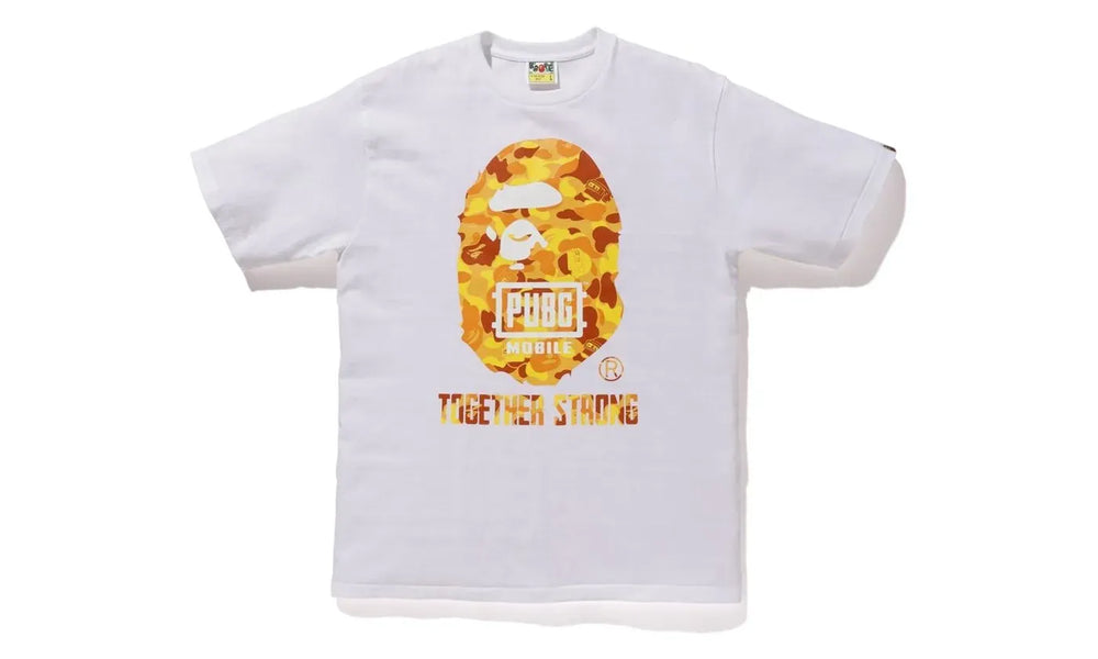 BAPE x PUBG Ape Head Tee White