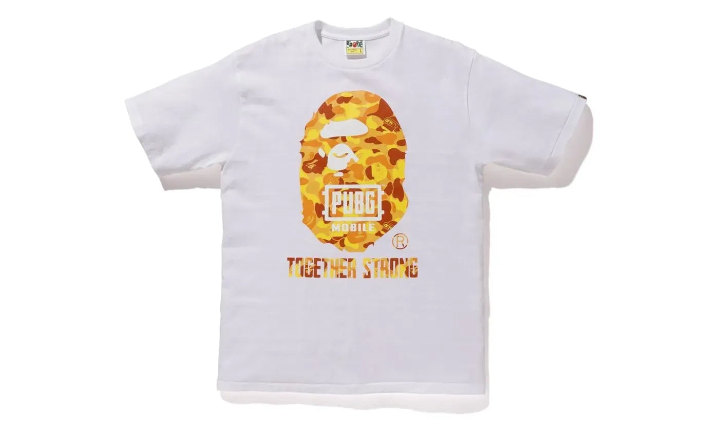 BAPE x PUBG Ape Head Tee White