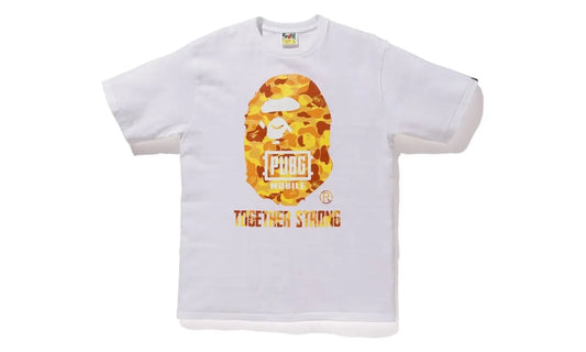 BAPE x PUBG Ape Head Tee White
