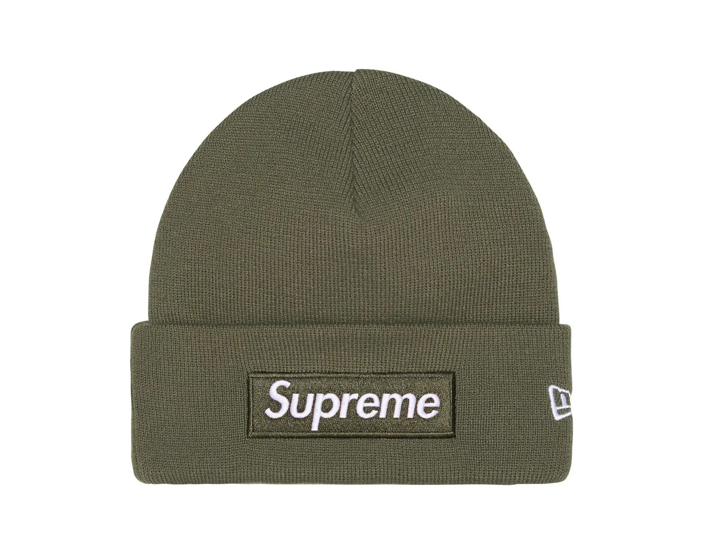 Supreme New Era Box Logo Beanie Light Olive (FW25)