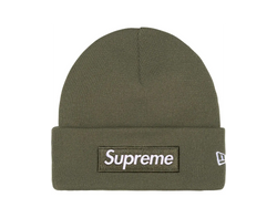 Supreme New Era Box Logo Beanie Light Olive (FW25)