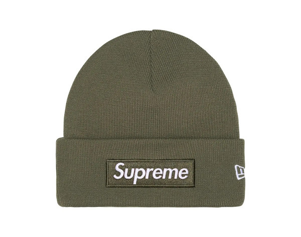 Supreme New Era Box Logo Beanie Light Olive (FW25)