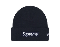 Supreme New Era Box Logo Beanie Navy (FW25)