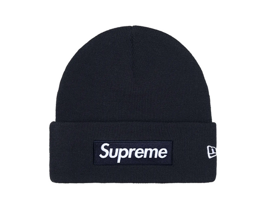 Supreme New Era Box Logo Beanie Navy (FW25)