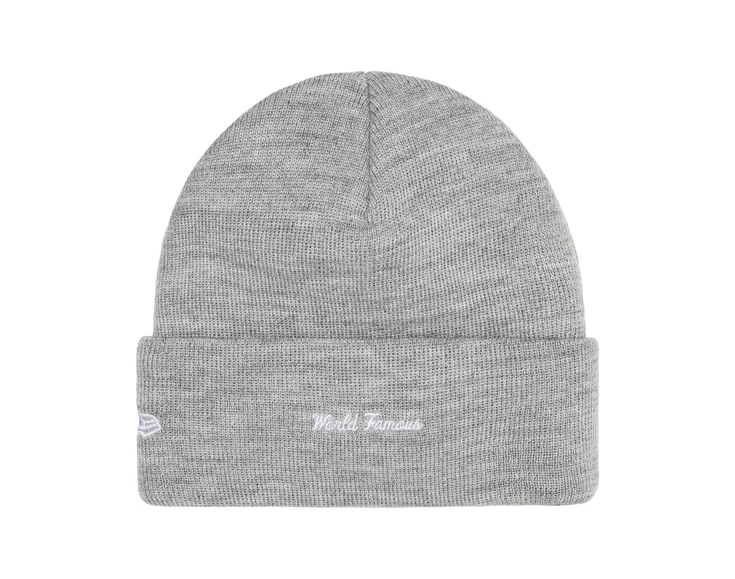 Supreme New Era Box Logo Beanie Heather Grey (FW25)