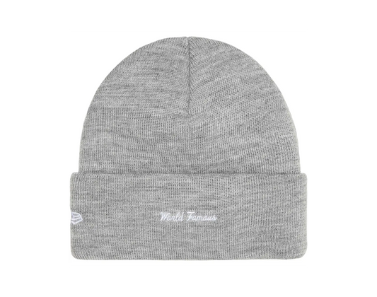 Supreme New Era Box Logo Beanie Heather Grey (FW25)