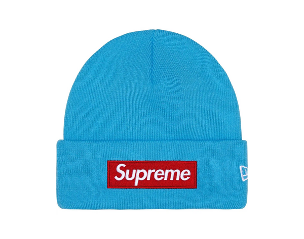 New Era x Supreme Box Logo Beanie Cyan (FW25) - Aplug – APLUG PL