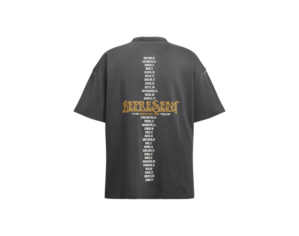 Represent Golden Tour T-shirt Black