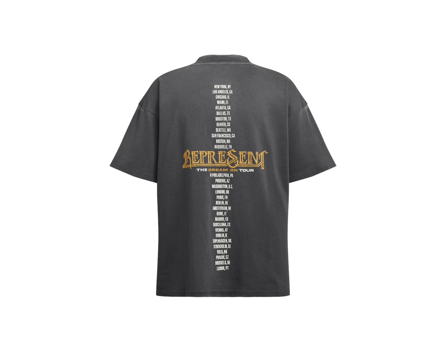 Represent Golden Tour T-shirt Black
