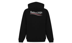Чорна толстовка Balenciaga Political Campaign Logo Popover