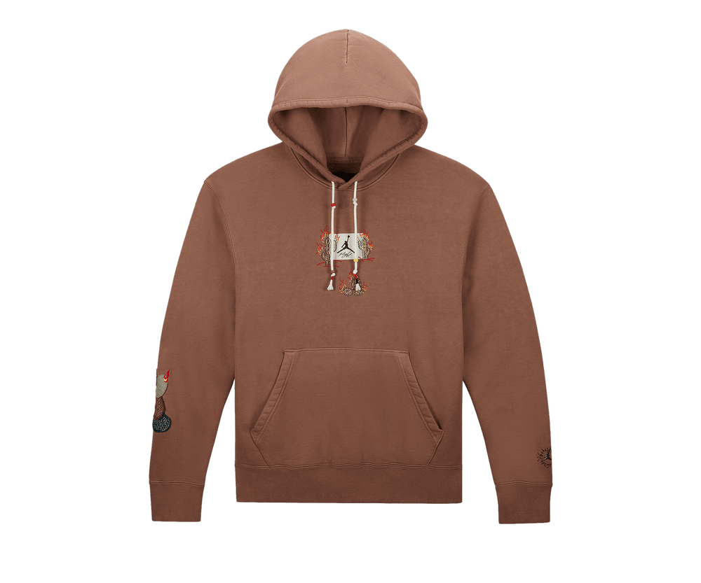 Travis Scott x Jordan Flight Graphic Hoodie Archaeo Brown