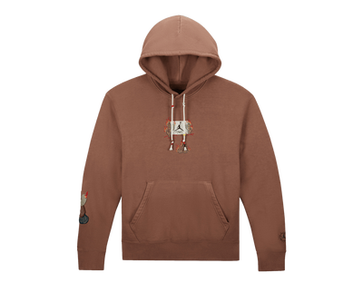 Travis Scott x Jordan Flight Graphic Hoodie Archaeo Brown