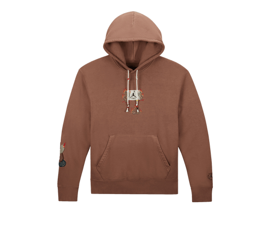 Travis Scott x Jordan Flight Graphic Hoodie Archaeo Brown