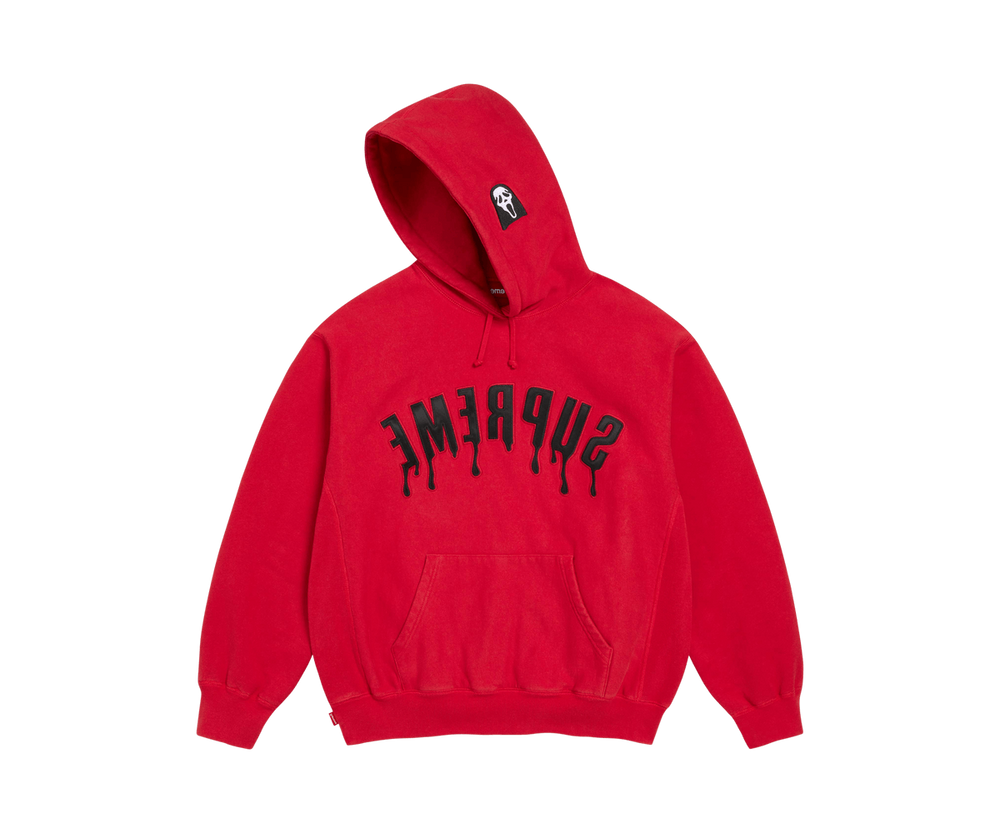 Supreme Ghostface Arc Hooded Sweatshirt 'Red'