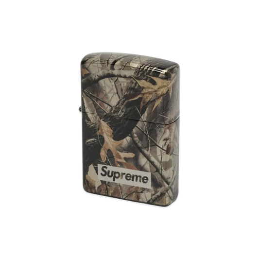 Supreme Camo Logo Zippo Realtree Hardwoods Camo