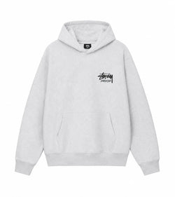 Stussy Stock Amsterdam Hood Sweatshirt Ash Heather Grey