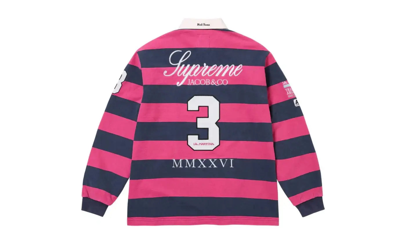 Supreme Jacob & CO La Martina Rugby Polo Stripe