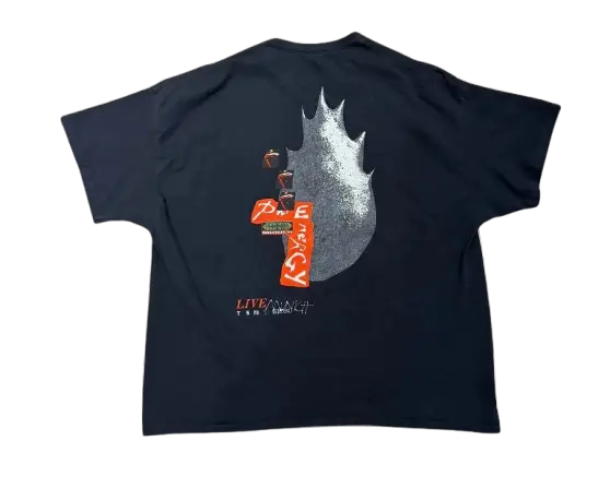 Travis Scott Utopia Live in Munich Merch T-shirt Black
