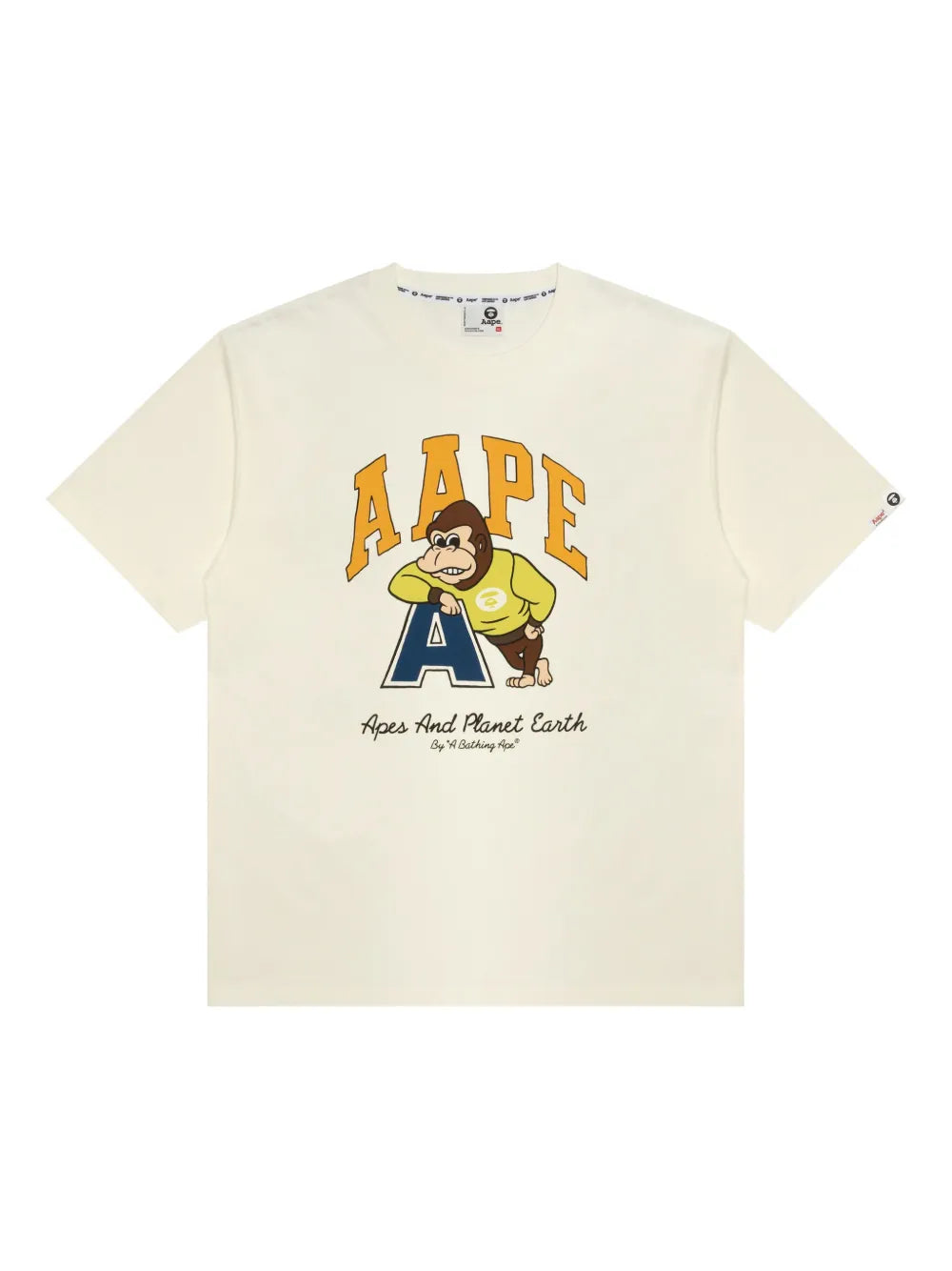 AAPE by A Bathing Ape Off-White Graphic 'AAPE' T-shirt