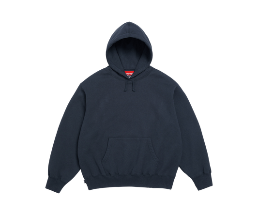 Supreme Satin Appliqué Hooded Sweatshirt 'Navy'
